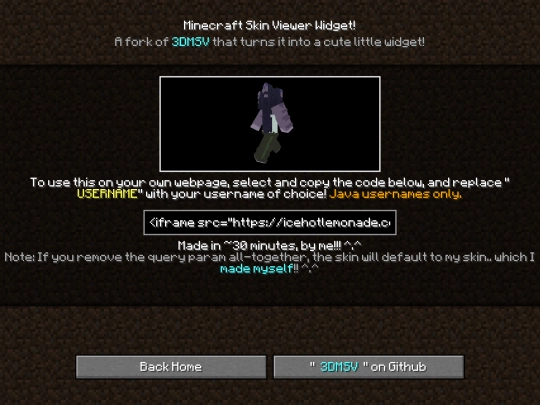 mcskinviewer/info screenshot