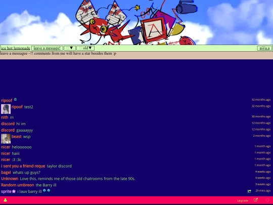 message screenshot