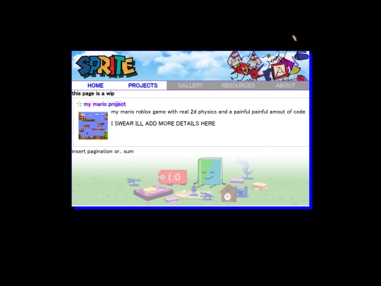 projects screenshot