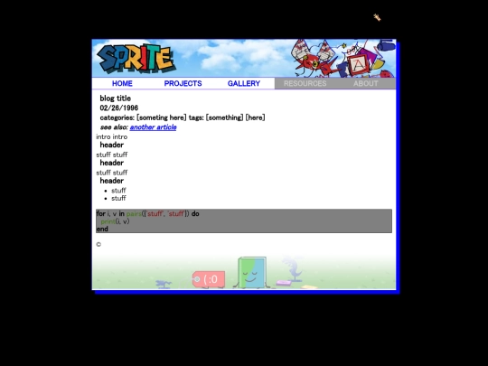 test/blog screenshot