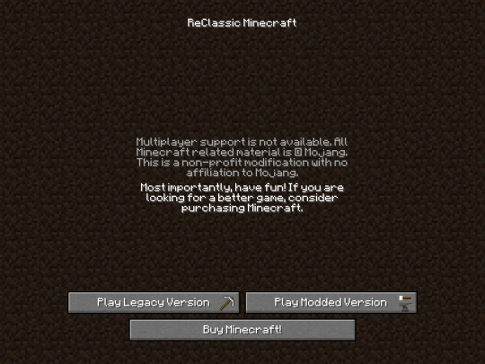 test/classicmc screenshot