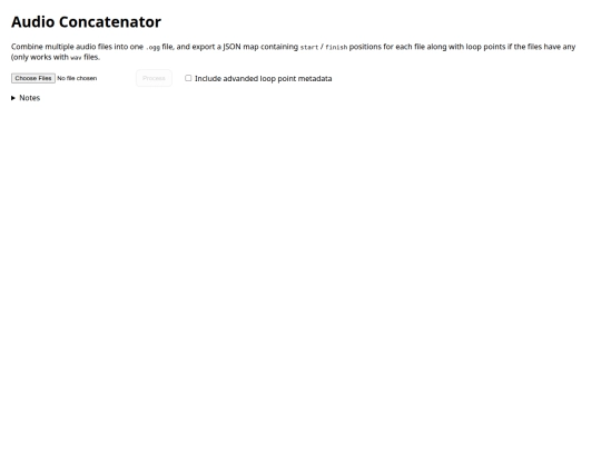 test/concatenator screenshot
