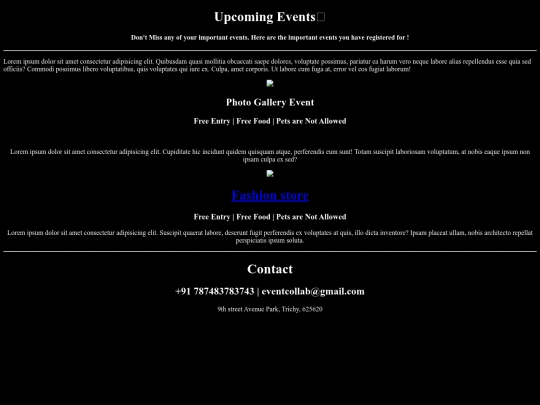 event screenshot