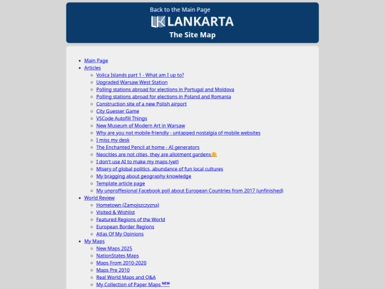 sitemap screenshot