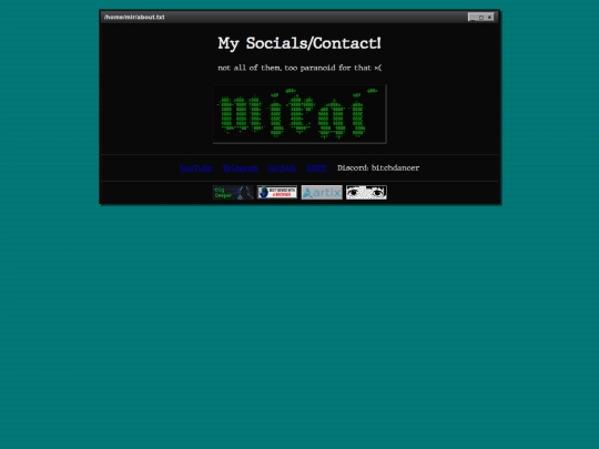 socials screenshot
