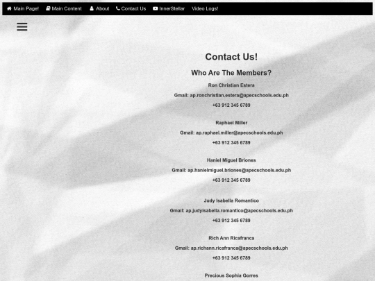 Contact Us screenshot