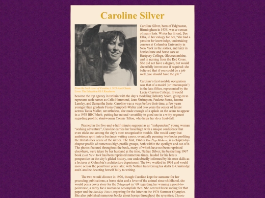 tribute/caroline_silver screenshot