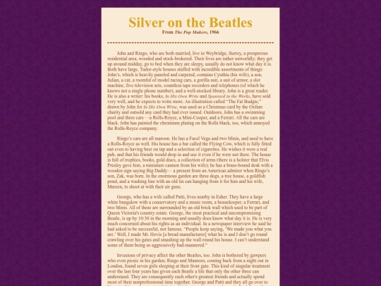 tribute/silver_beatles screenshot
