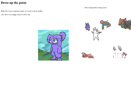 tater/dressup screenshot