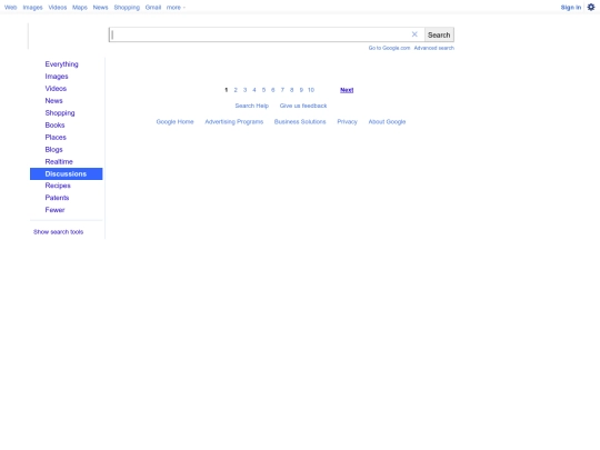 2010/webhp screenshot