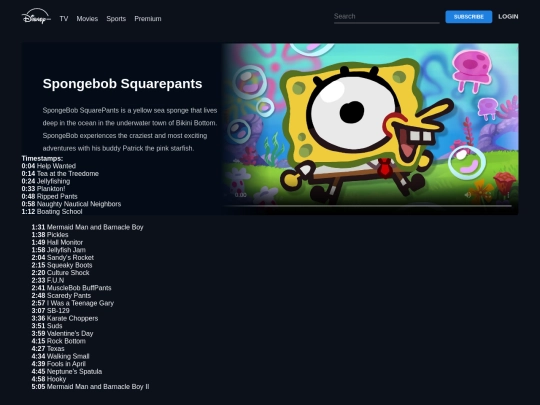disney-minus/spongebob screenshot