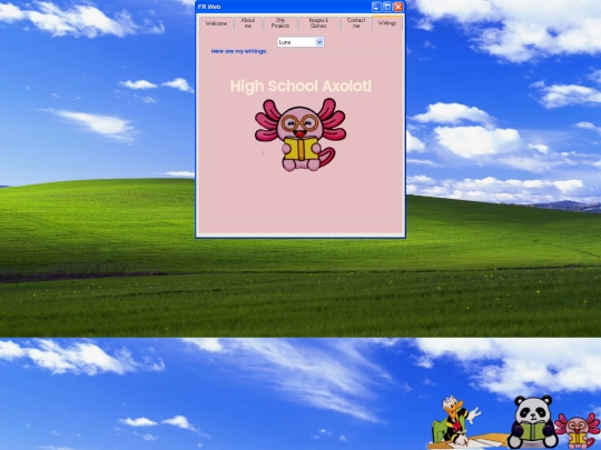writings screenshot