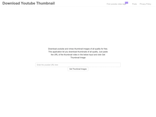 yt-thumbnails screenshot