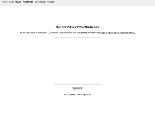 pythongen/tochart screenshot