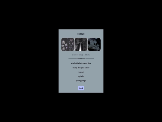 songs screenshot
