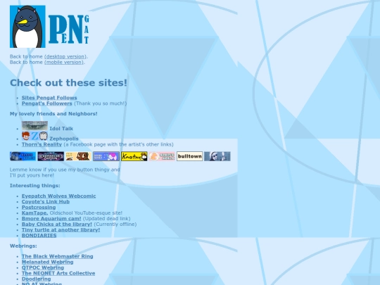 Links screenshot