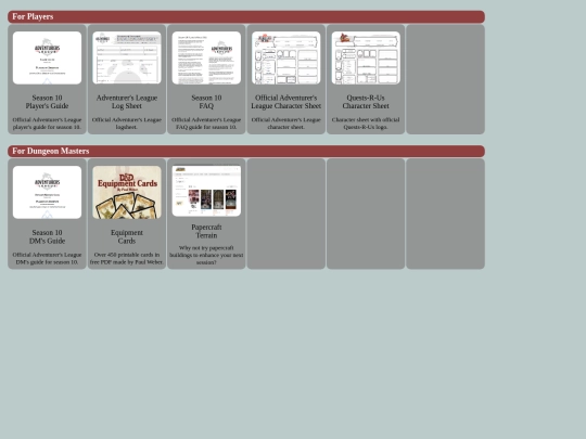resources screenshot