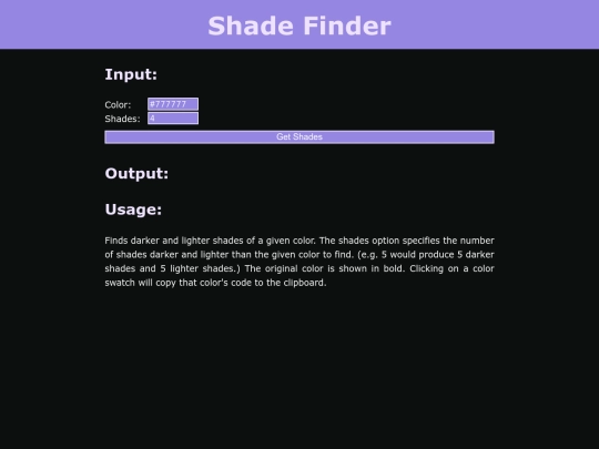 shadefinder screenshot