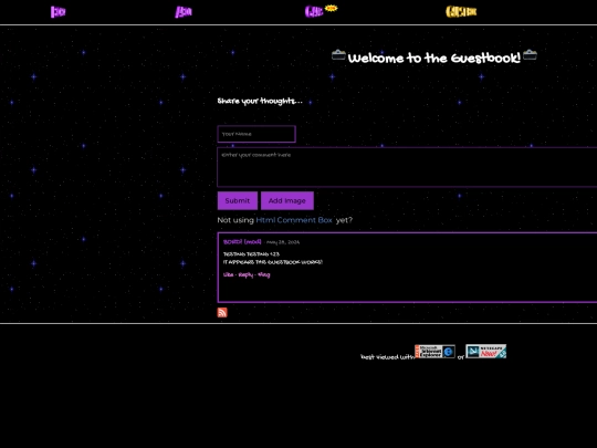 Guestbook screenshot