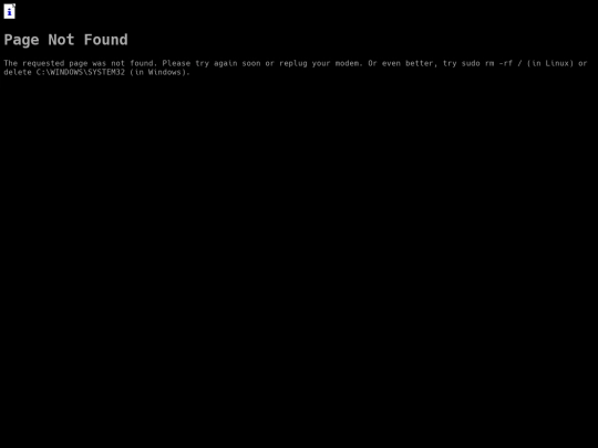 not_found screenshot