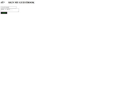 guestbook screenshot