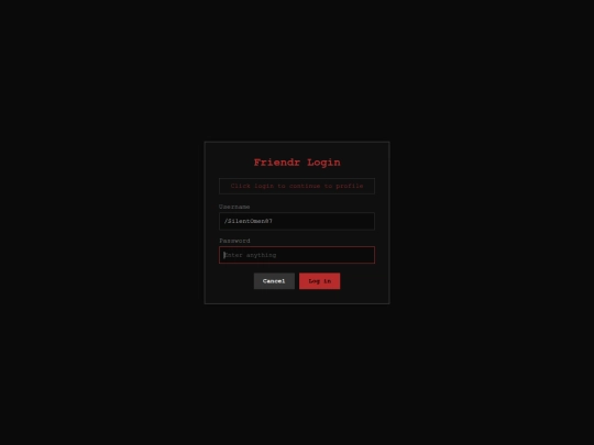 fakedesktop/pages/friendr_login screenshot