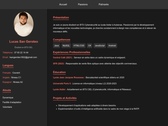 palmares screenshot