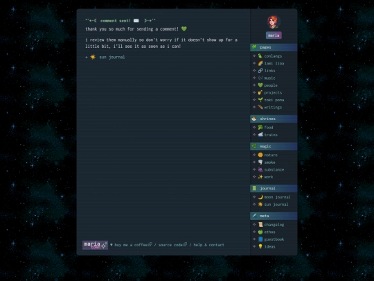 comment-sent screenshot