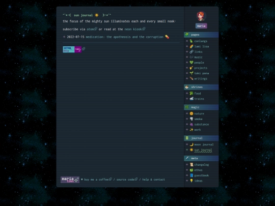 journal/sun screenshot