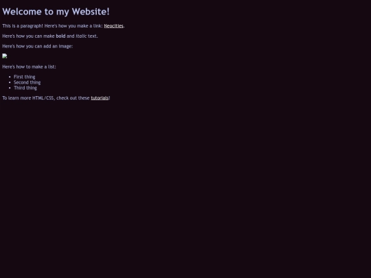 test screenshot