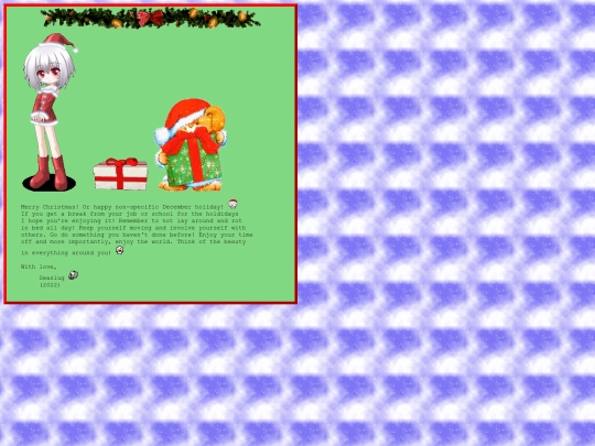 pages/christmas screenshot