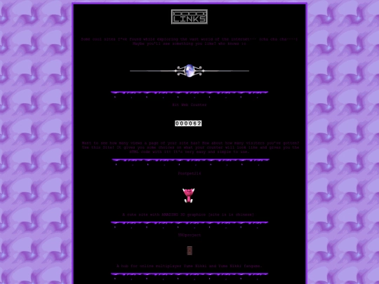 pages/links screenshot