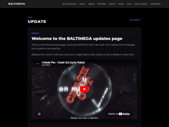 posts/welcome screenshot