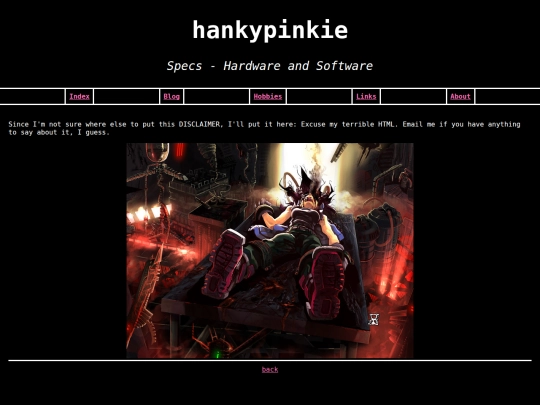 subpages/specs screenshot