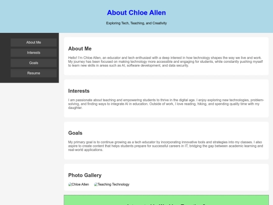 aboutme1 screenshot