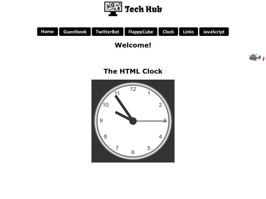 pages/clock screenshot