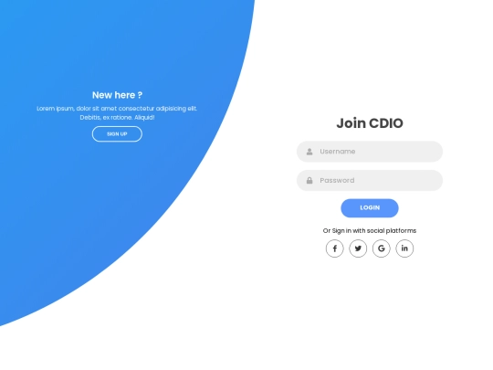 signup screenshot