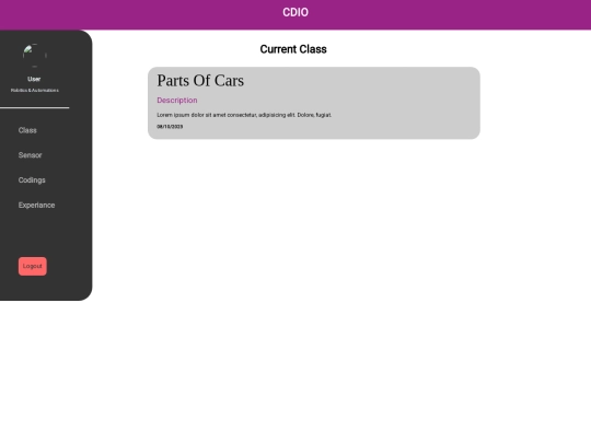 student screenshot