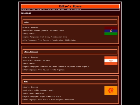 conlangs screenshot