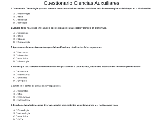 cuestionario/cuestionario screenshot