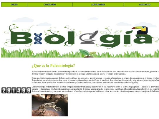 proyectohtml/paleontologia screenshot