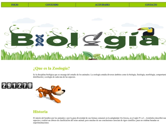 proyectohtml/zoologia screenshot