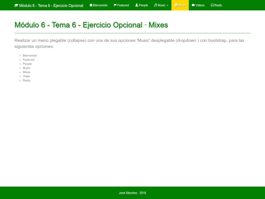 Jose_Sanchez_Rodriguez_Modulo6_Tema7/Modulo6_Tema6_EjercicioOpcional/mixes screenshot
