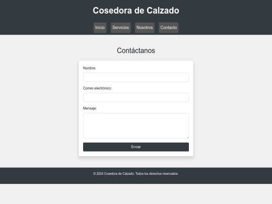 Zapateria/pages/contacto screenshot
