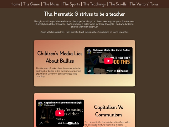 teachings screenshot