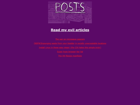 posts screenshot