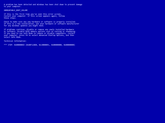 bsod screenshot
