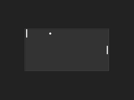experiments/pong screenshot
