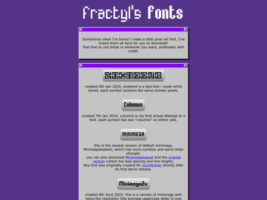 fonts screenshot
