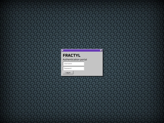 login screenshot
